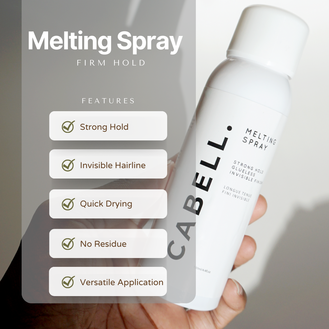 natural ingredients wig melting spray aloe rosemary