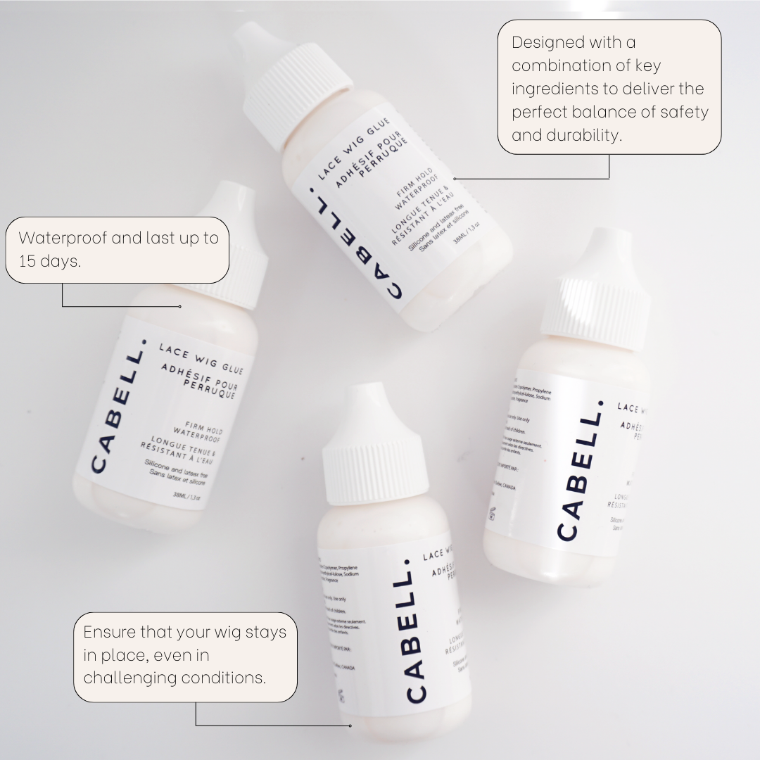 Cabell waterproof lace wig glue sensitive skin