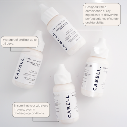 Cabell waterproof lace wig glue sensitive skin